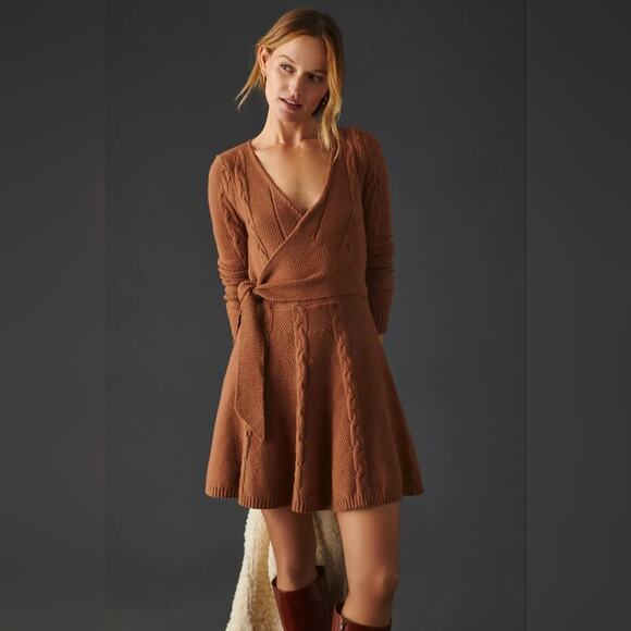 NEW Greylin Elegant Wrap Sweater Dress M - Picture 3 of 5